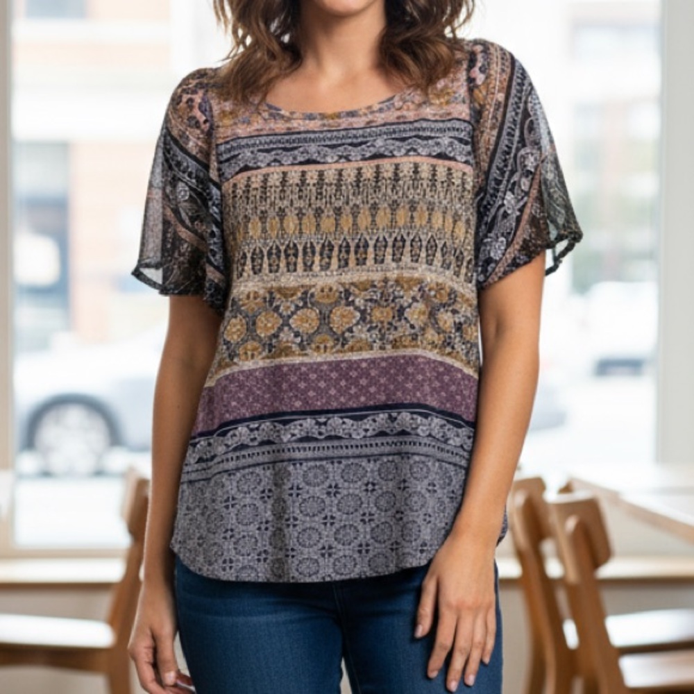 Bohemian Patterned Blouse